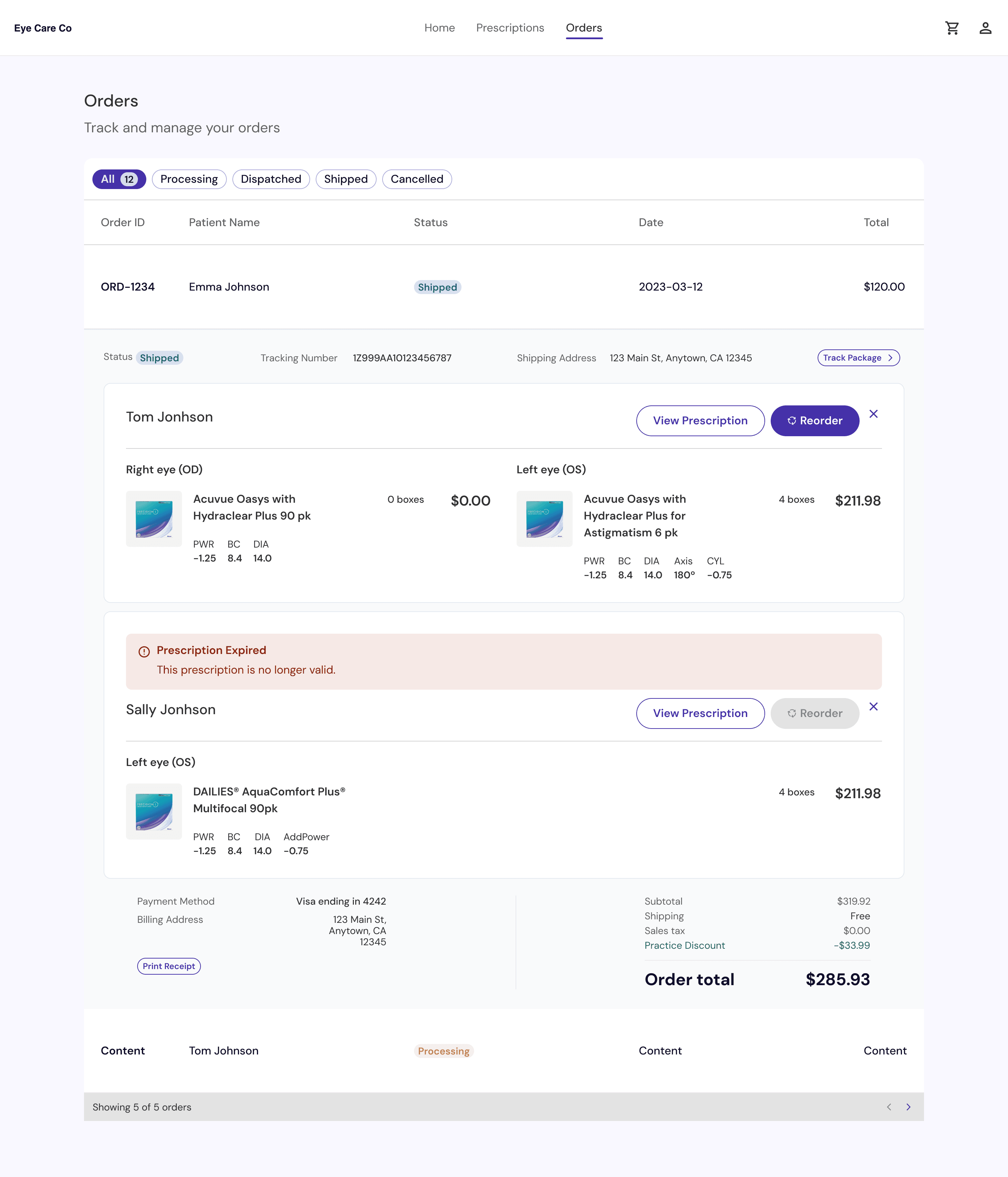 Desktop order management interface showing the complexity staff navigate daily