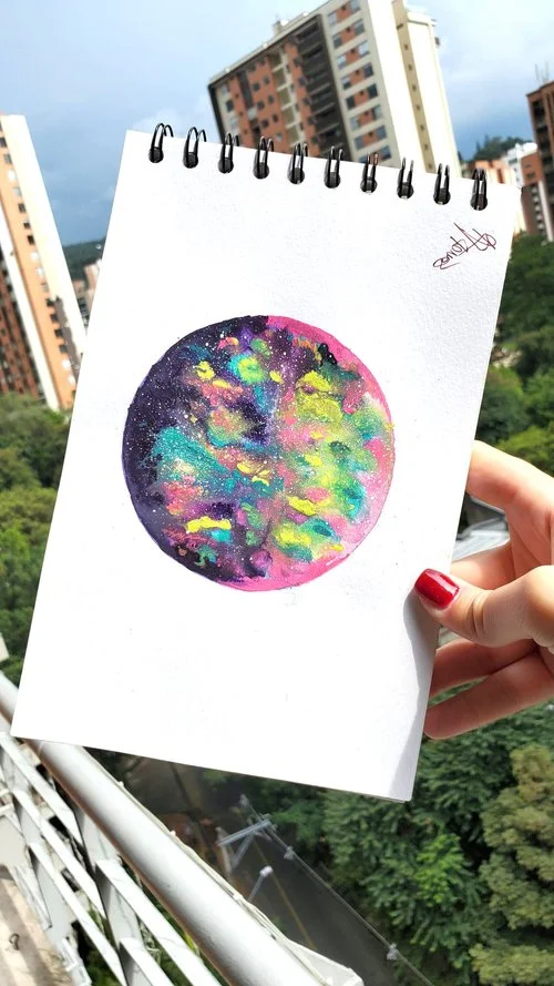 Circle watercolor